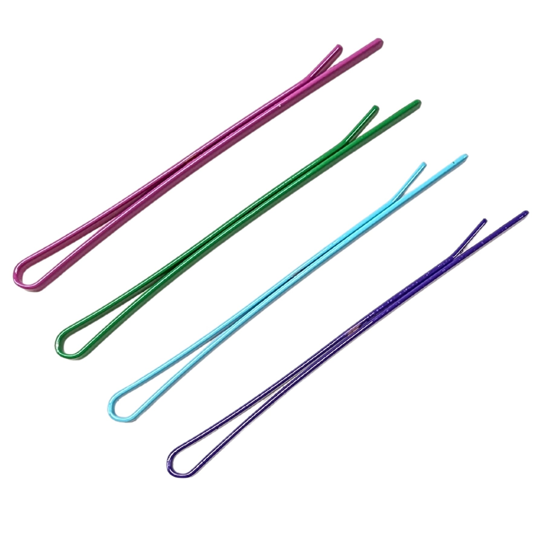 Professional Flat Metal Styling Bobby Pins in Storage Cases - 160pc Pack (Black/Silver/Gold/Multi)