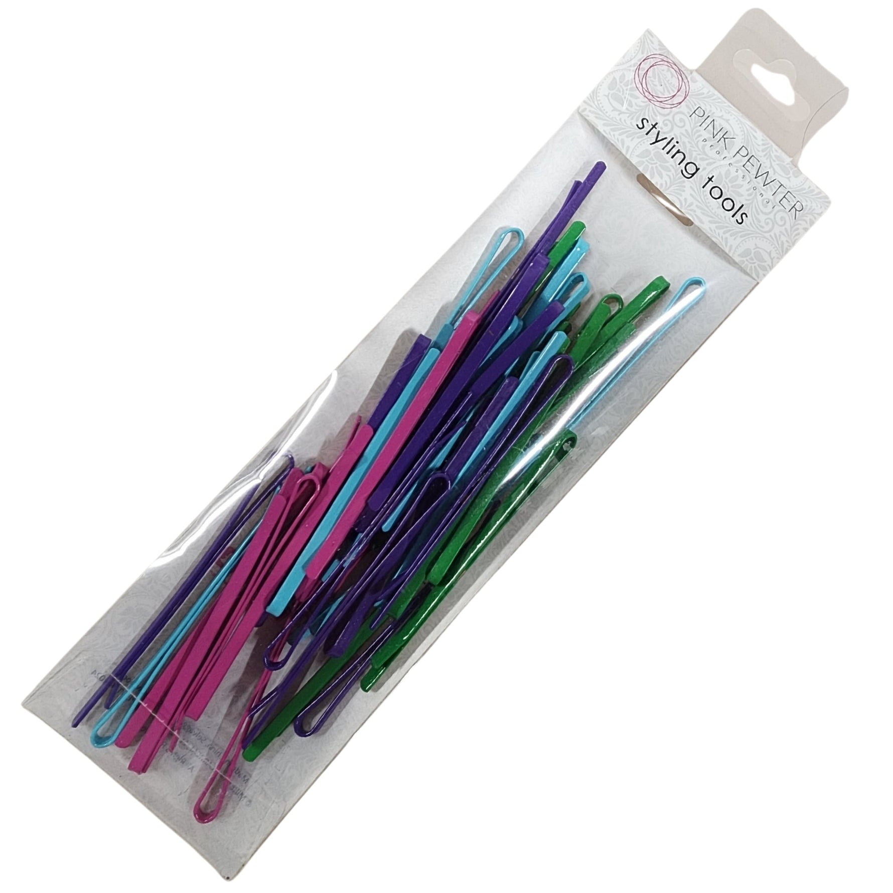 Professional Flat Metal Styling Bobby Pins in Storage Case - 40pc Pack