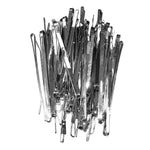 Professional Flat Metal Styling Bobby Pins in Storage Cases - 160pc Pack (Black/Silver/Gold/Multi)