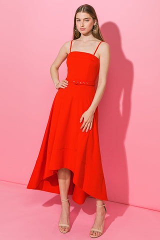 WATCH ME GO WOVEN HI-LO DRESS - By Baano