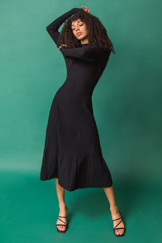 STOLEN KISSES SWEATER MIDI DRESS - By Baano