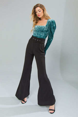 PUT ON A SHOW VELVET TOP - By Baano