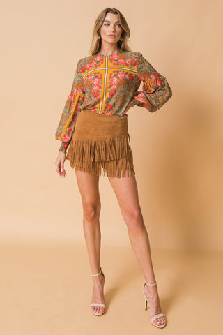 MOOD SETTER WOVEN TOP - By Baano