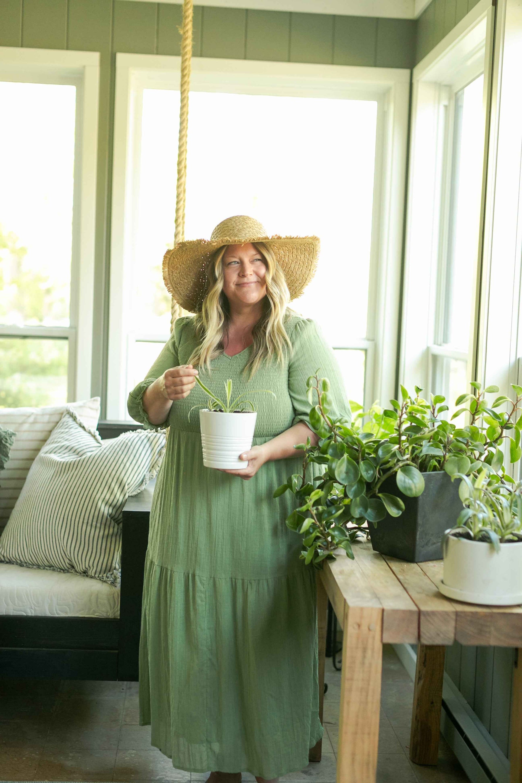 Flora Smocked Midi Dress