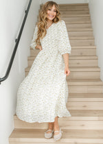 Flora Smocked Midi Dress Inherit Co.