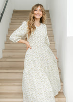 Flora Smocked Midi Dress Inherit Co.