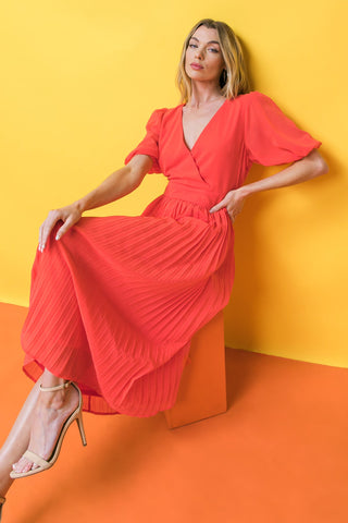 WORD TO THE WISE WOVEN MIDI DRESS - By Baano
