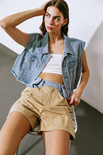 CLAIM TO FAME DENIM VEST - By Baano