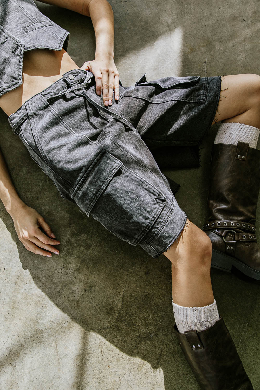 A BETTER DAY DENIM SHORTS - By Baano