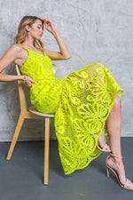 MANHATTAN VILLAGE LACE MIDI DRESS - By Baano