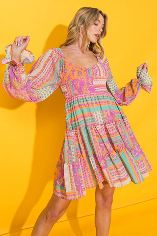 REDEEMING LOVE WOVEN MINI DRESS - By Baano