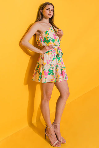 A PIECE OF MY HEART WOVEN MINI DRESS - By Baano