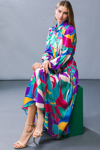 FOCUSED ON PRIORITIES WOVEN MIDI DRESS - By Baano