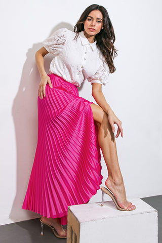 MAKE NO MISTAKES WOVEN MIDI SKIRT - By Baano