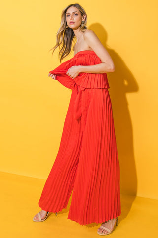 MY RED TOMATO WOVEN JUMPSUIT - By Baano
