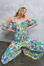 UNSEEN BEAUTY FLORAL WOVEN JUMPSUIT - By Baano