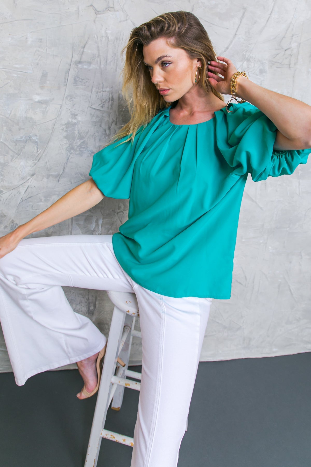 LOVED ALWAYS WOVEN TOP - By Baano