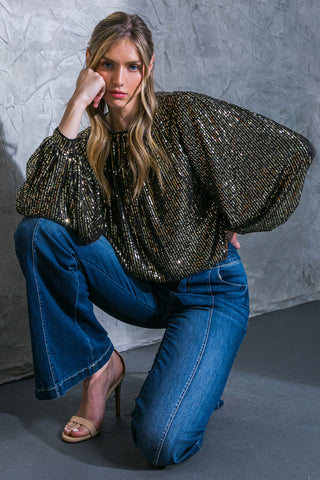 HOPE YOU REMEMBER SEQUIN TOP - By Baano