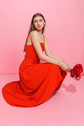 WATCH ME GO WOVEN HI-LO DRESS - By Baano