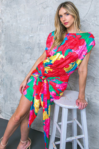 BLOOM SEASON WOVEN MINI DRESS - By Baano