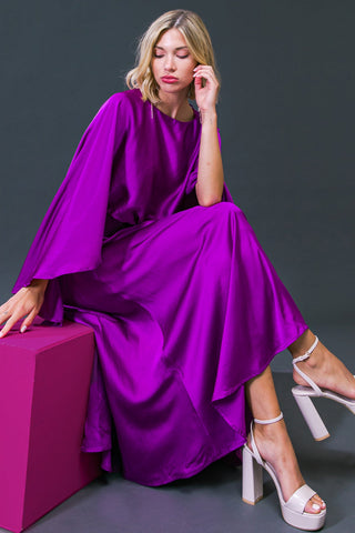 CAUGHT FEELINGS WOVEN MIDI DRESS - By Baano