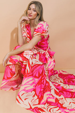 STUNNING SIGNIFICANCE WOVEN MAXI DRESS - By Baano