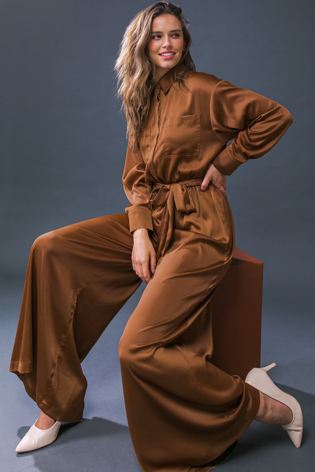 SIMPLY TRENDY WOVEN JUMPSUIT - By Baano