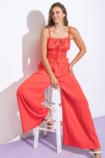 WITHIN MY HEART WOVEN JUMPSUIT - By Baano