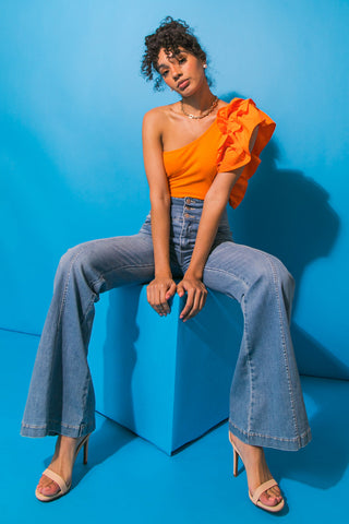 DREAMWORLD OFF THE SHOULDER WOVEN BODYSUIT - By Baano