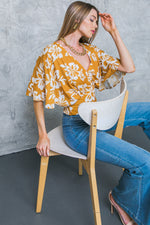 LET THE LIGHT IN BROWN WOVEN TOP - By Baano