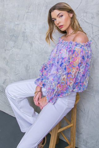 YOUR HEART IS MINE NOVELTY TOP - By Baano