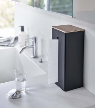 Two-Sided Tissue Case - Steel + Wood - By Baano