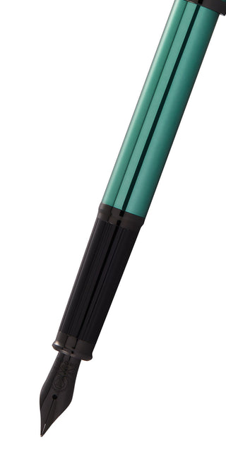 Century® II Translucent Green Lacquer Fine Nib Fountain Pen - By Baano