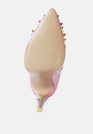 Forbidden Stud Stiletto Calf Boots