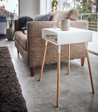 Storage Table - Tall (23" H)  - Steel + Wood - By Baano