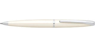 ATX® Pearlescent White Lacquer Ballpoint Pen - By Baano