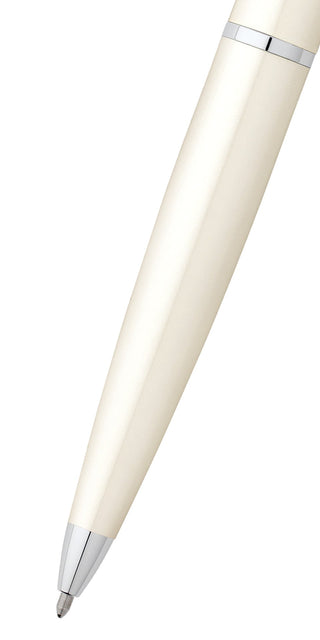 ATX® Pearlescent White Lacquer Ballpoint Pen - By Baano