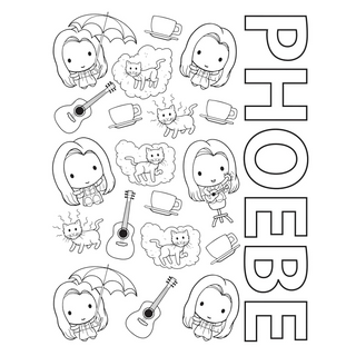 The Official Friends Coloring Book: The One with 100 Images to Color! (Spiral Bound) - By Baano