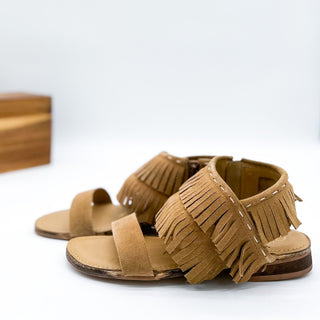 Fringe Star Sandal in Tan Naughty Monkey