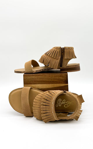 Fringe Star Sandal in Tan Naughty Monkey