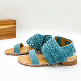 Fringe Star Sandal in Teal Naughty Monkey