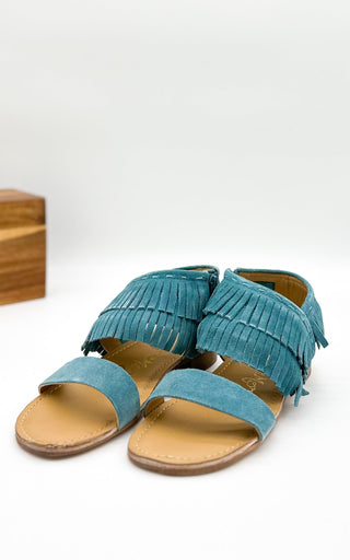 Fringe Star Sandal in Teal Naughty Monkey