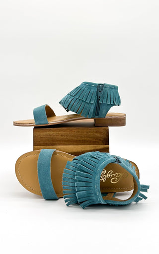 Fringe Star Sandal in Teal Naughty Monkey