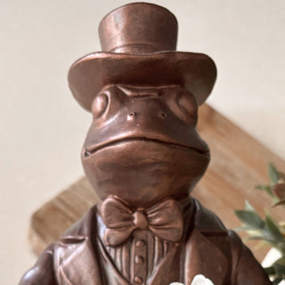 Charming Frog Bronze Bowl | Dapper Critters Collection Decor Steals