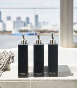 Rectangle Dispenser Bundle - Shampoo, Conditioner, and Body Soap - By Baano