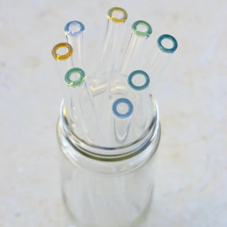 Juice and Smoothie Glass Straw Set