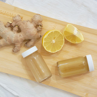 Glass Juice Shot Bottles Set