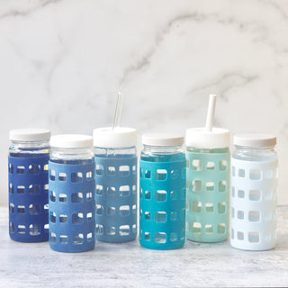 Geometric Cube Silicone Bottle Sleeves Set, for 16oz Bottles