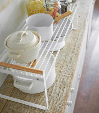 Countertop Wire Shelf - Steel + Wood - By Baano