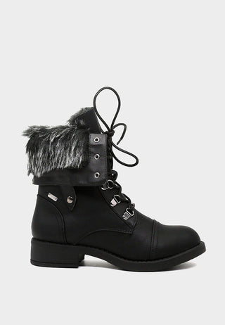 Fur Collared Two Way Wear Boot